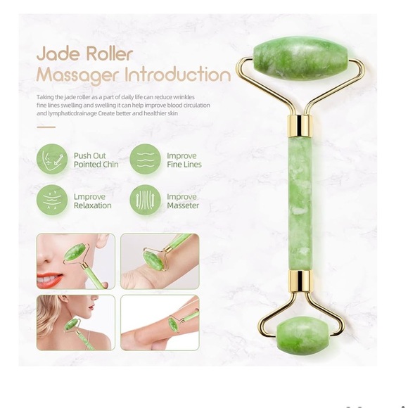 Ice Roller, Jade Roller, Gua Sha Set - Picture 8 of 12